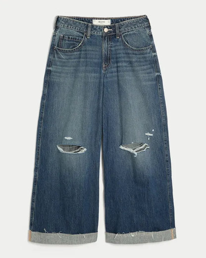 Ultra Low-Rise Ripped Beyond Baggy Jeans