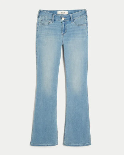 Low-Rise Stretch Bootcut Jeans