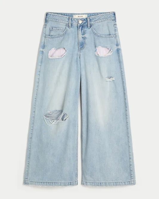 Ultra Low-Rise Ripped Drapey Beyond Baggy Jeans
