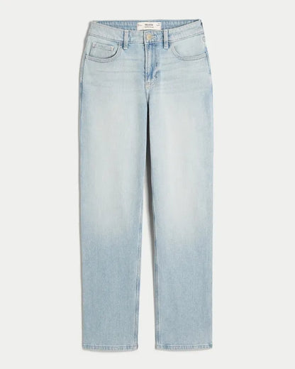 High-Rise Straight Jeans