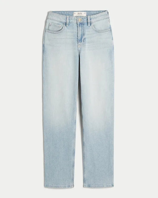High-Rise Straight Jeans