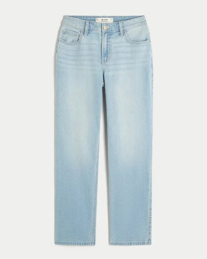 High-Rise Straight Jeans