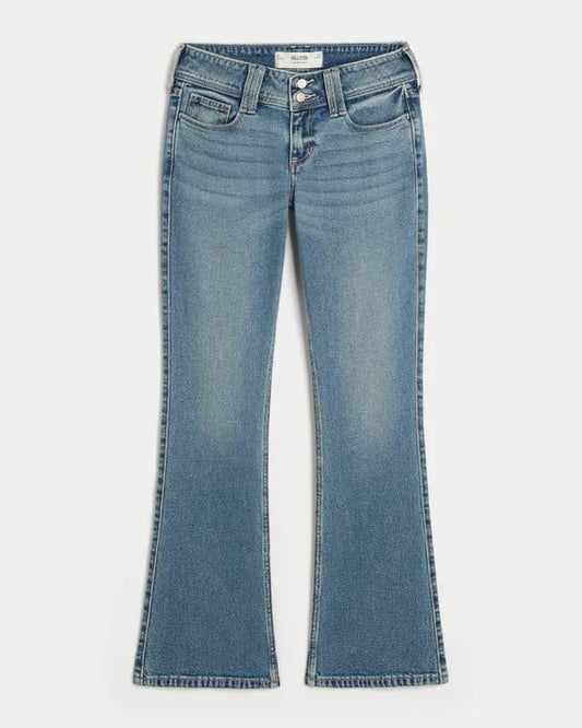 Low-Rise Bootcut Jeans