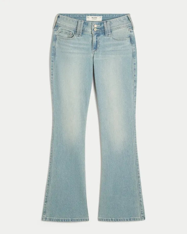 Low-Rise Bootcut Jeans