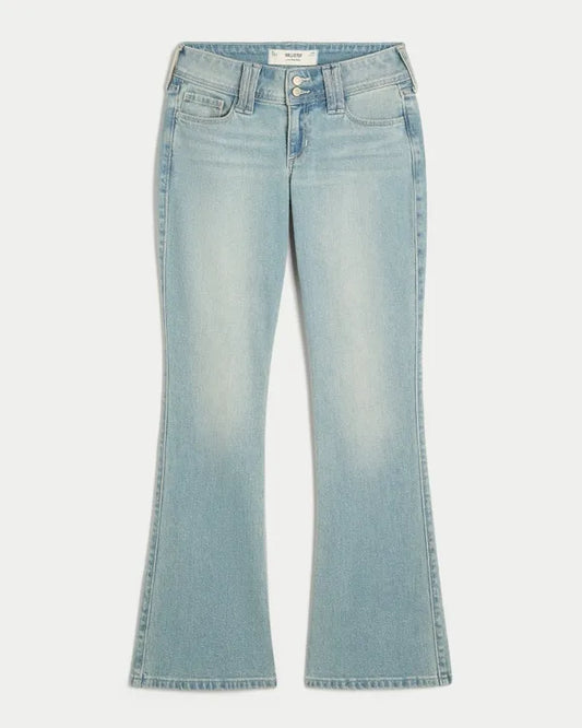 Low-Rise Bootcut Jeans