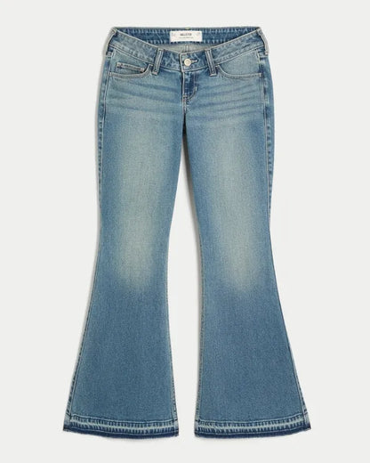 Ultra Low-Rise Flare Jeans