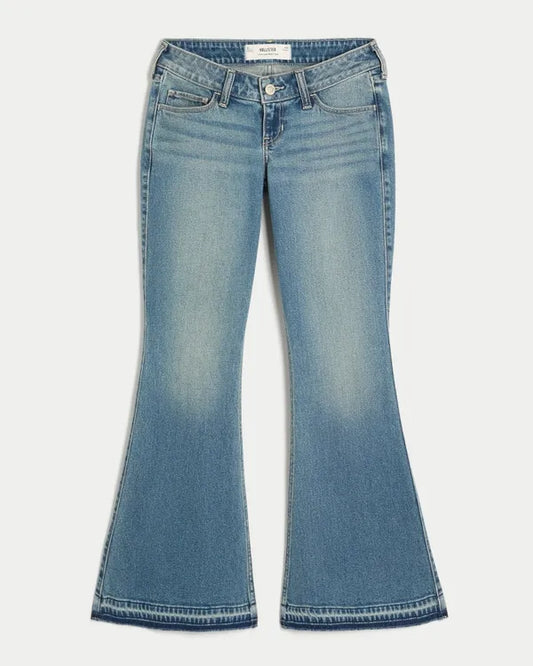 Ultra Low-Rise Flare Jeans
