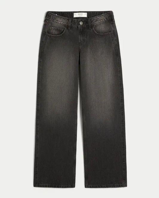Hollister Andi Adjustable Waist Low-Rise Baggy Jeans