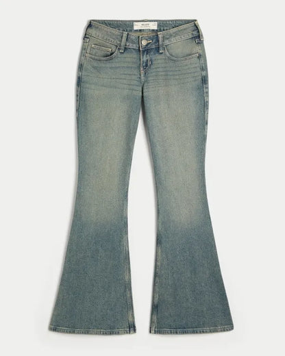 Ultra Low-Rise Flare Jeans