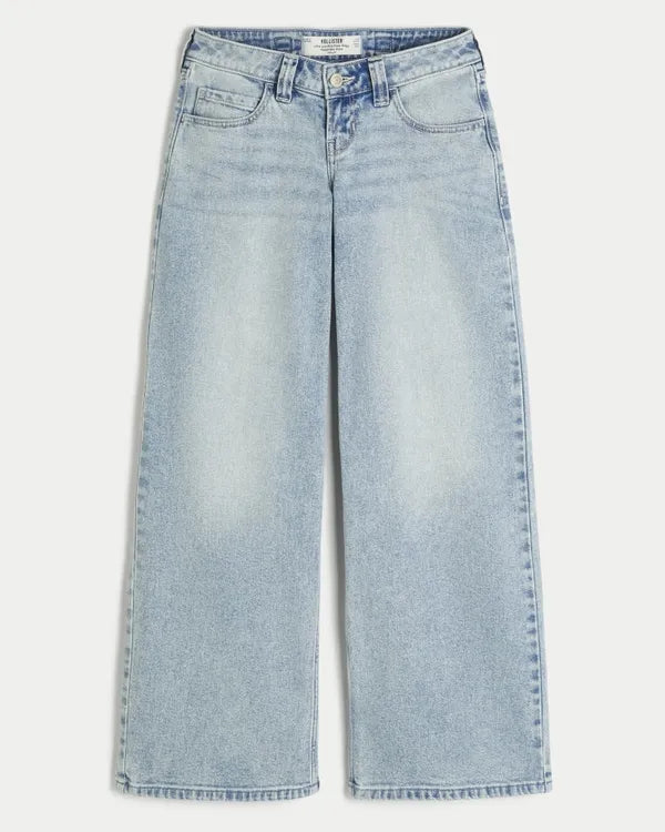 Hollister Andi Adjustable Waist Ultra Low-Rise Super Baggy Jeans