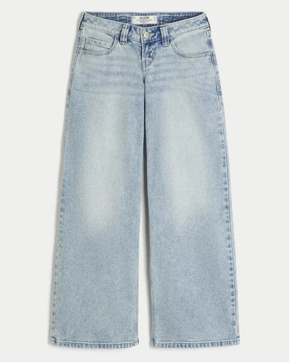 Hollister Andi Adjustable Waist Ultra Low-Rise Super Baggy Jeans