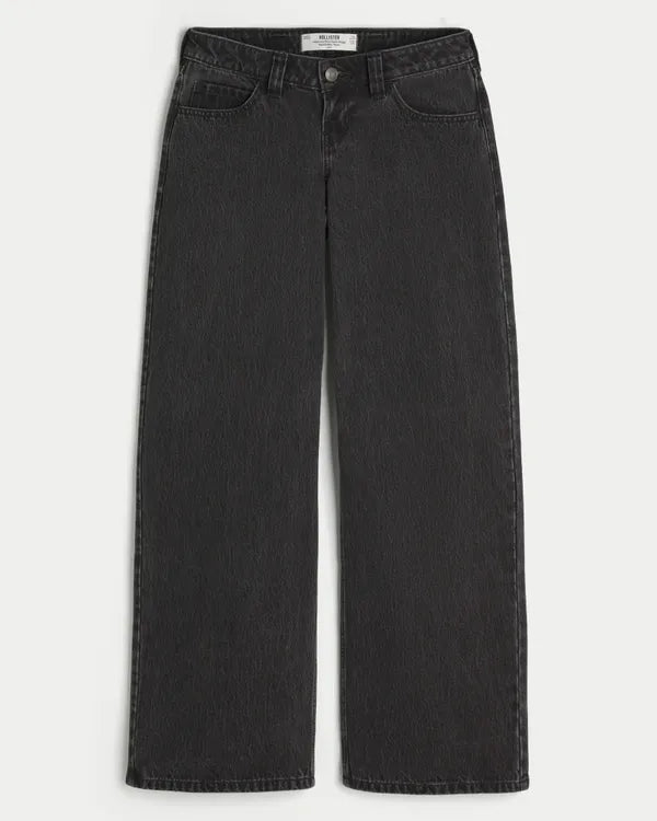 Hollister Andi Adjustable Waist Ultra Low-Rise Super Baggy Jeans