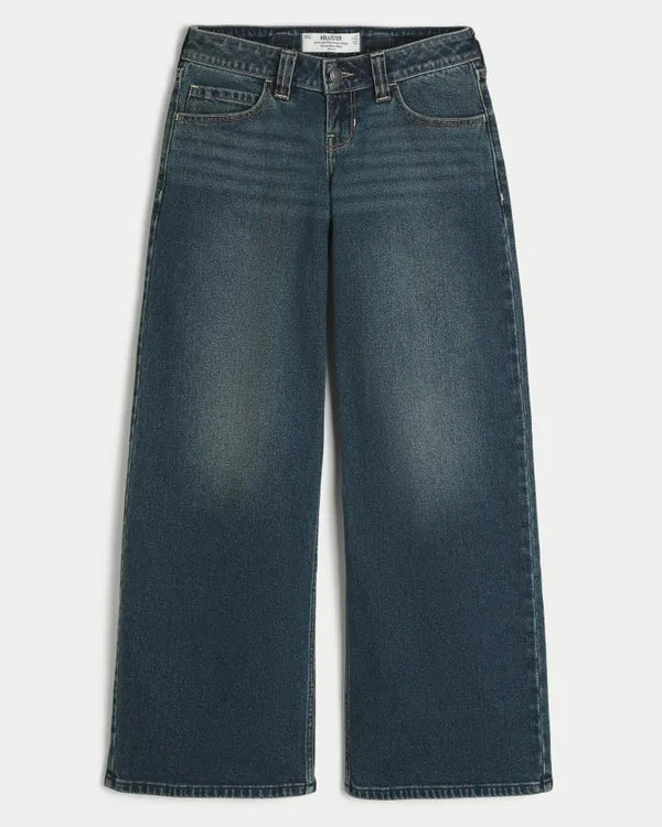 Hollister Andi Adjustable Waist Ultra Low-Rise Super Baggy Jeans