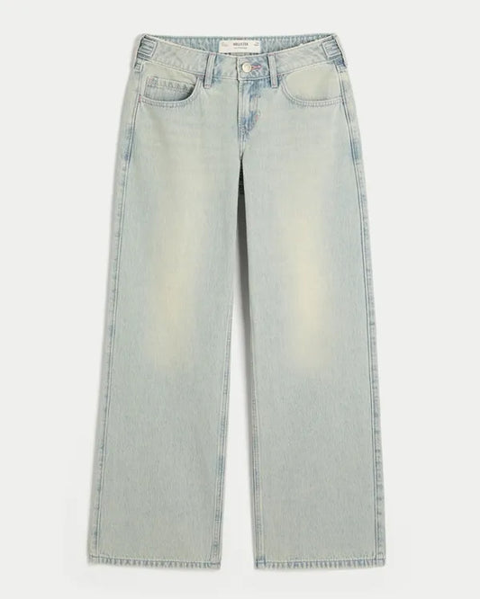 Hollister Andi Adjustable Waist Low-Rise Baggy Jeans