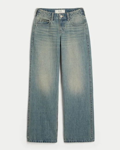 Hollister Andi Adjustable Waist Low-Rise Baggy Jeans