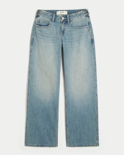 Hollister Andi Adjustable Waist Low-Rise Baggy Jeans