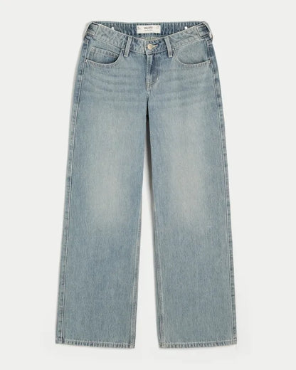 Hollister Andi Adjustable Waist Low-Rise Baggy Jeans