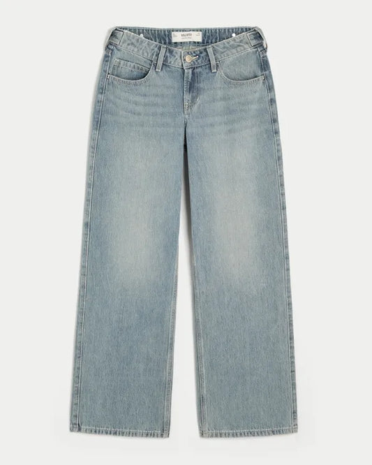Hollister Andi Adjustable Waist Low-Rise Baggy Jeans