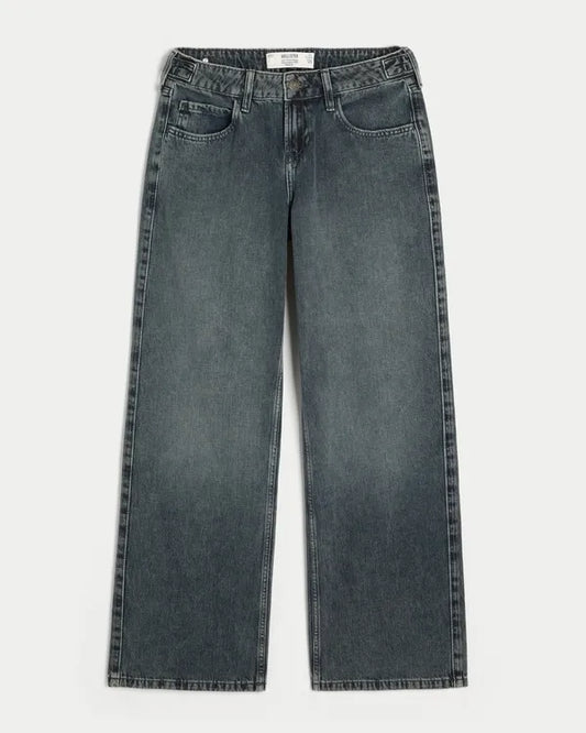 Hollister Andi Adjustable Waist Low-Rise Baggy Jeans