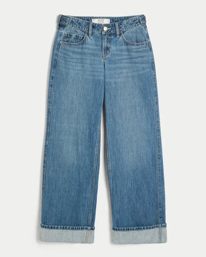 Hollister Andi Adjustable Waist Low-Rise Baggy Jeans