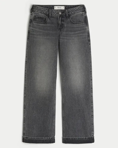 Hollister Andi Adjustable Waist Low-Rise Baggy Jeans