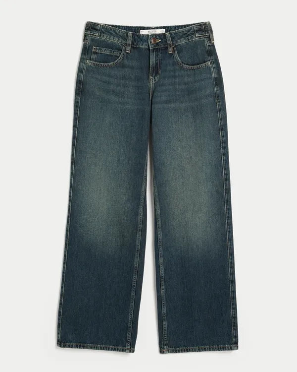 Hollister Andi Adjustable Waist Low-Rise Baggy Jeans