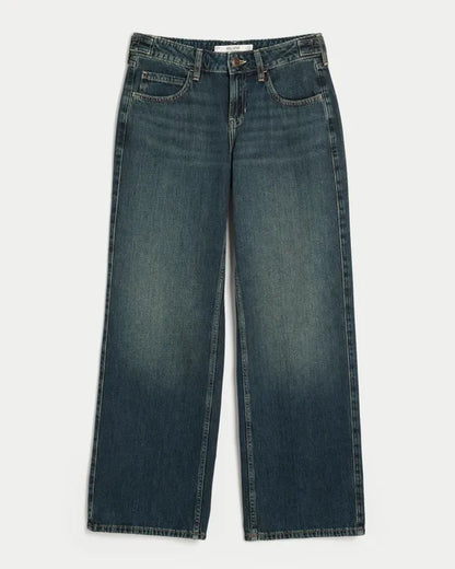 Hollister Andi Adjustable Waist Low-Rise Baggy Jeans