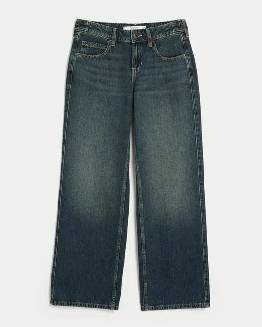 Hollister Andi Adjustable Waist Low-Rise Baggy Jeans