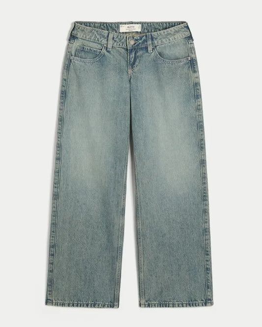 Ultra Low-Rise Baggy Jeans