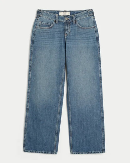 Hollister Andi Adjustable Waist Low-Rise Baggy Jeans