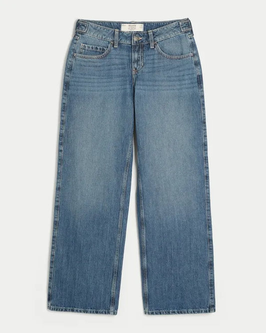 Hollister Andi Adjustable Waist Low-Rise Baggy Jeans