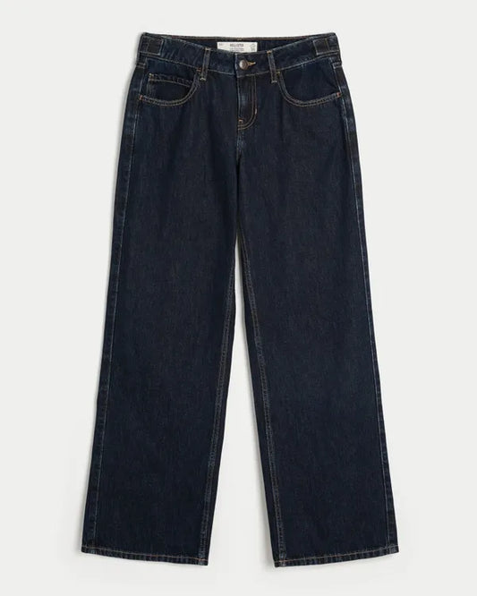 Hollister Andi Adjustable Waist Low-Rise Baggy Jeans