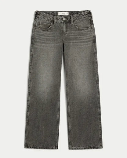 Hollister Andi Adjustable Waist Low-Rise Baggy Jeans