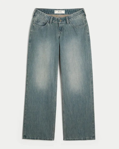Ultra Low-Rise Baggy Jeans