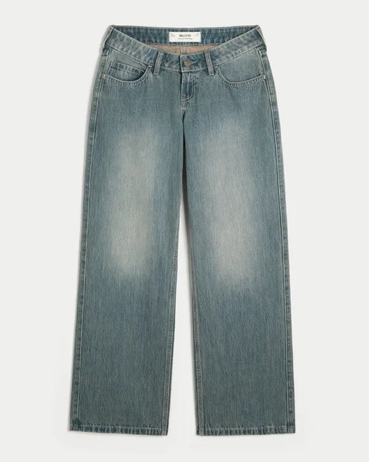 Ultra Low-Rise Baggy Jeans