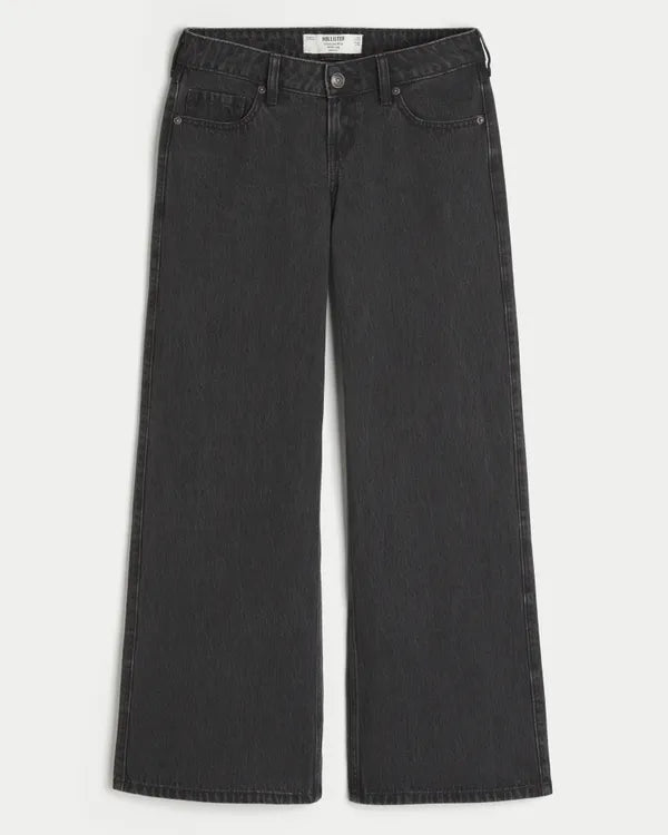 Ultra Low-Rise Wide-Leg Jeans