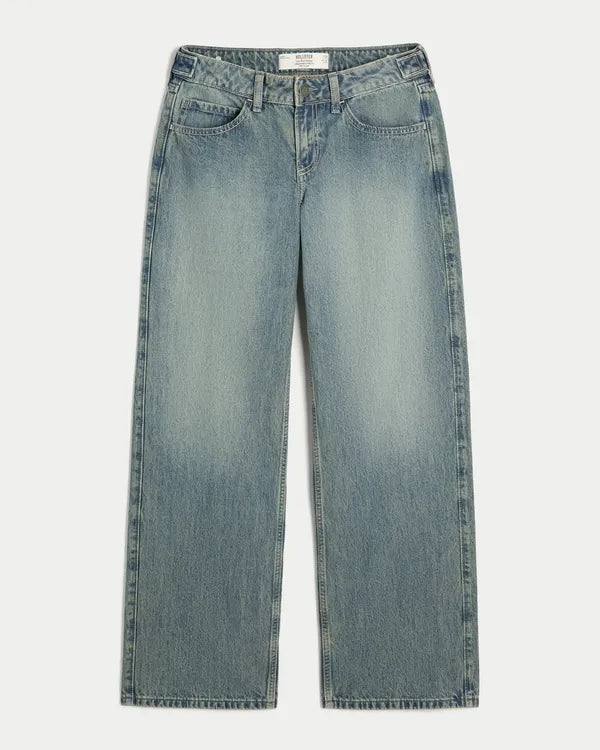 Hollister Andi Adjustable Waist Low-Rise Baggy Jeans