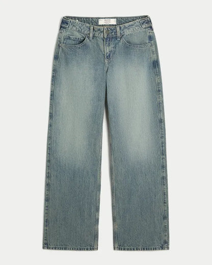 Hollister Andi Adjustable Waist Low-Rise Baggy Jeans