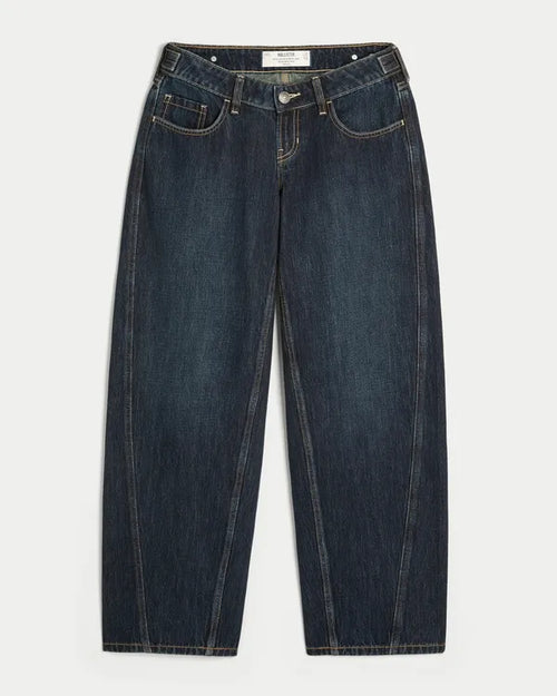 Hollister Andi Adjustable Ultra Low-Rise Barrel Jeans