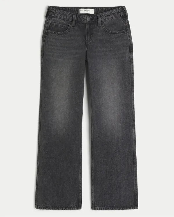 Hollister Andi Adjustable Waist Low-Rise Baggy Jeans