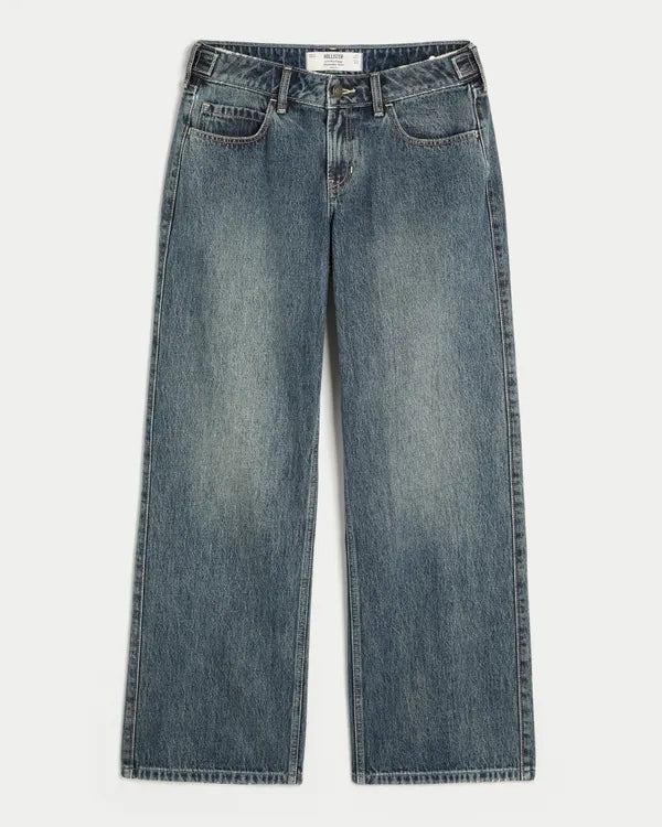 Hollister Andi Adjustable Waist Low-Rise Baggy Jeans