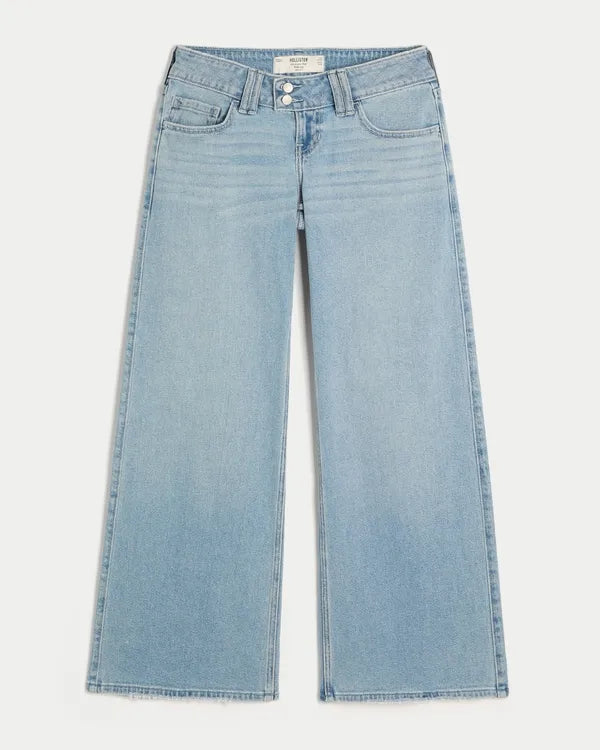 Ultra Low-Rise Wide-Leg Jeans