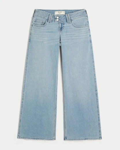 Ultra Low-Rise Wide-Leg Jeans
