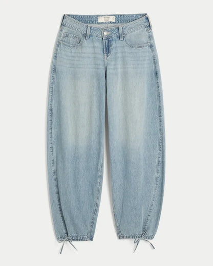 Ultra Low-Rise Balloon Jeans