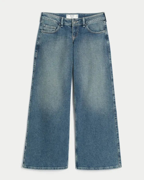 Ultra Low-Rise Wide-Leg Jeans