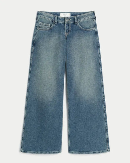 Ultra Low-Rise Wide-Leg Jeans