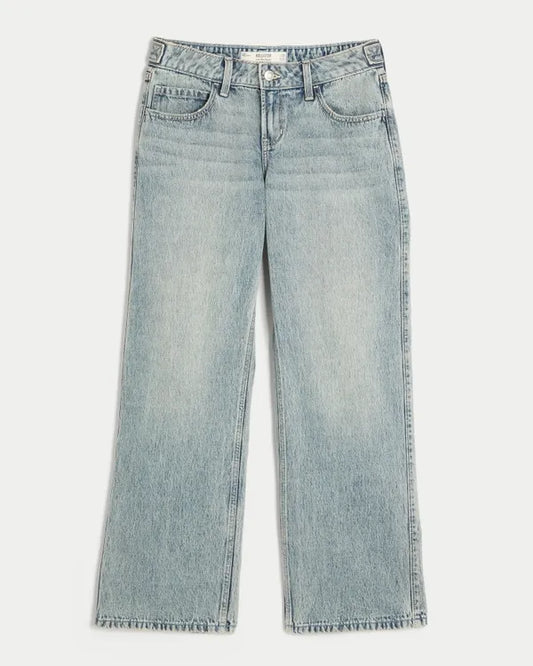 Hollister Andi Adjustable Waist Low-Rise Baggy Jeans