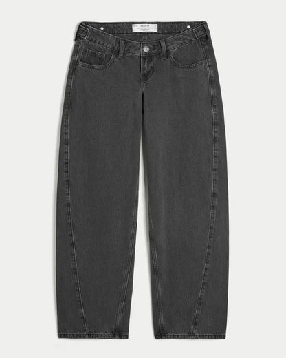 Hollister Andi Adjustable Waist Ultra Low-Rise Barrel Jeans