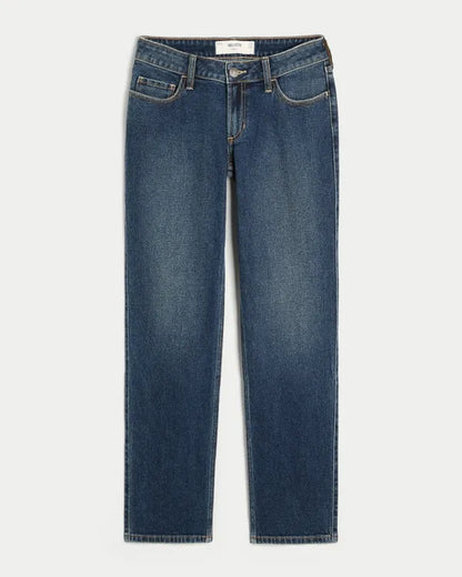 Low-Rise Straight Jeans