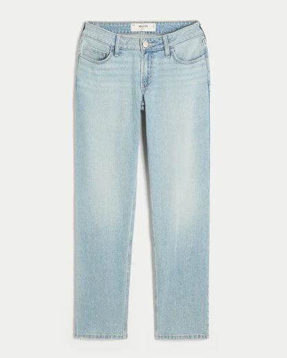Low-Rise Straight Jeans